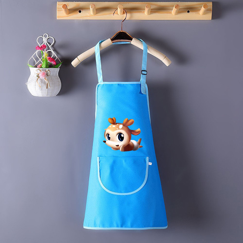 Pintura impermeable al por mayor para niños, jardín de infantes, impresión delantal, pintura infantil, abrigo de arte, bib