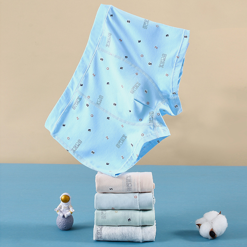 New Bacteriostatic Cotton Pure Cotton Boys Boxers Children's Boxer Panties Cartoon
