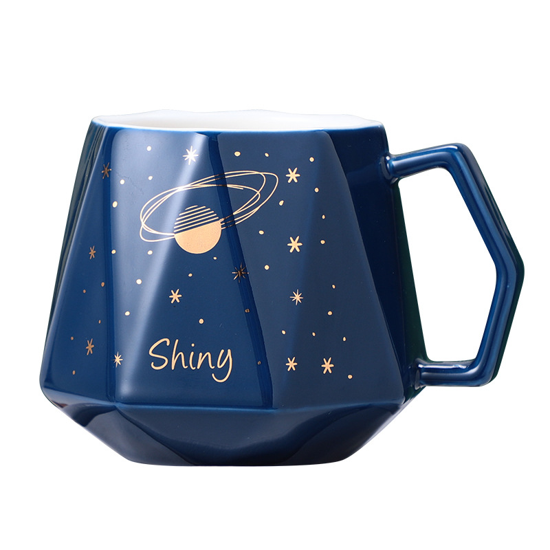 Taza de diamante de cerámica de 55 grados Taza de temperatura constante de alto valor Taza de café Taza de taza Posavasos Taza caliente de aislamiento Taza de agua