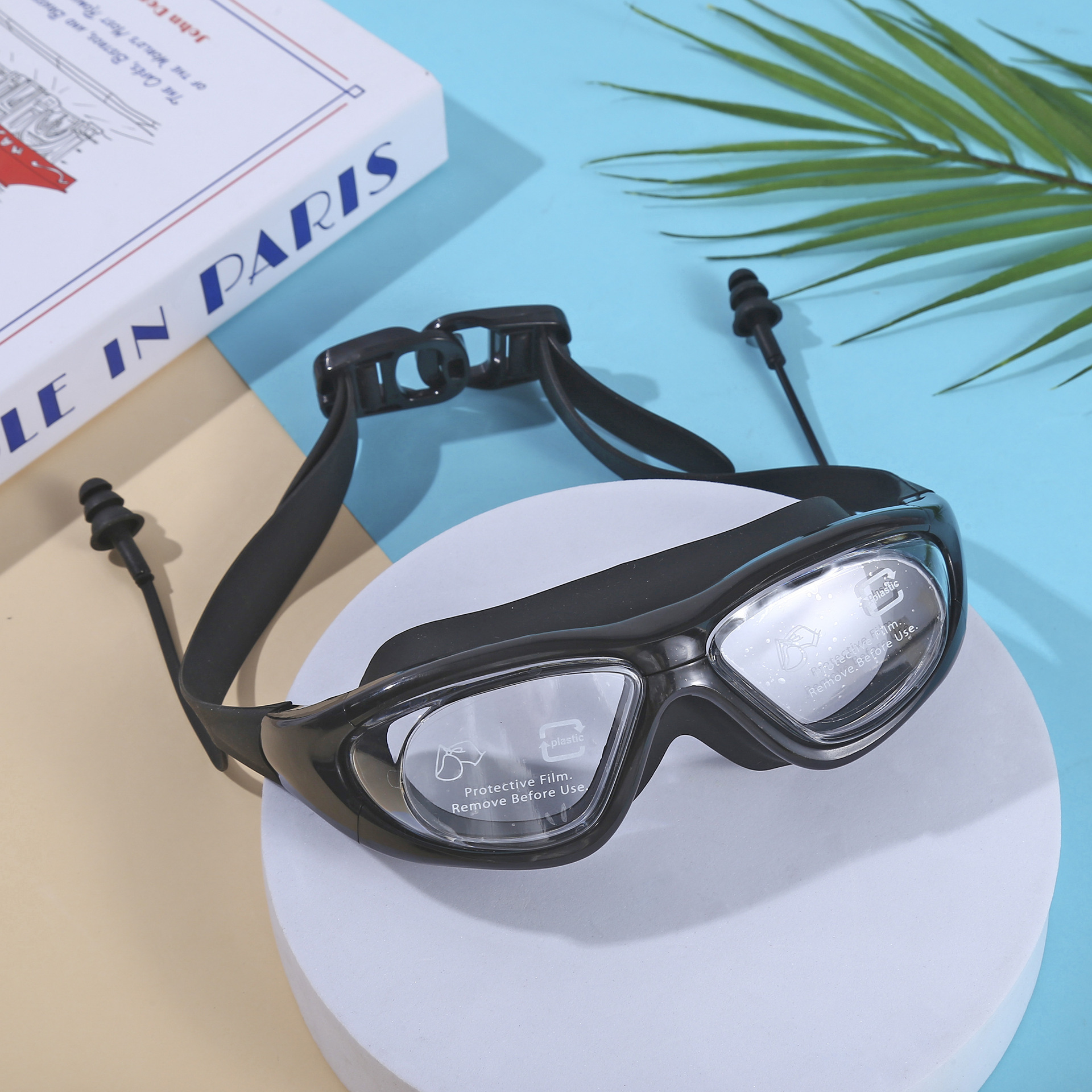 Gafas de Natación Profesionales para Adulto de PC, Antivaho, Impermeables y HD