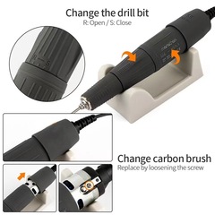 跨境專供 marothon馬拉松M3美甲打磨機35000轉拋光機電動磨甲器