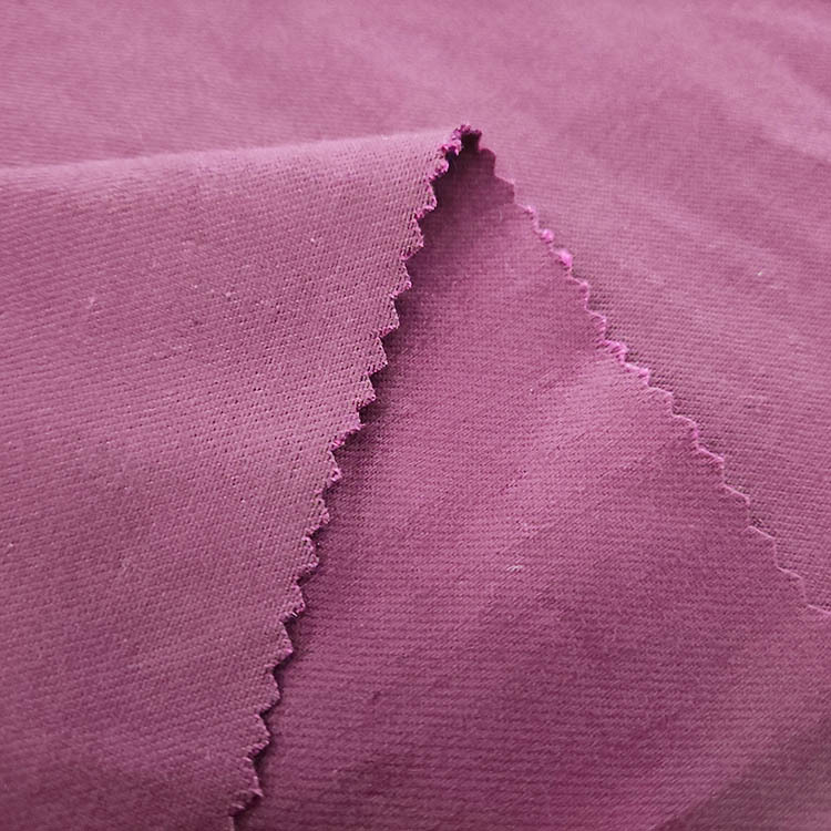 Mayorista de alta elasticidad transpirable suave algodón twill spandex mezcla de bambú tela