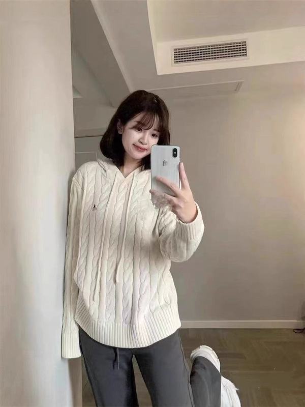 高版本RL拉夫连帽绞花毛衣小马刺绣经典秋季新款针织长袖男女同款|undefined