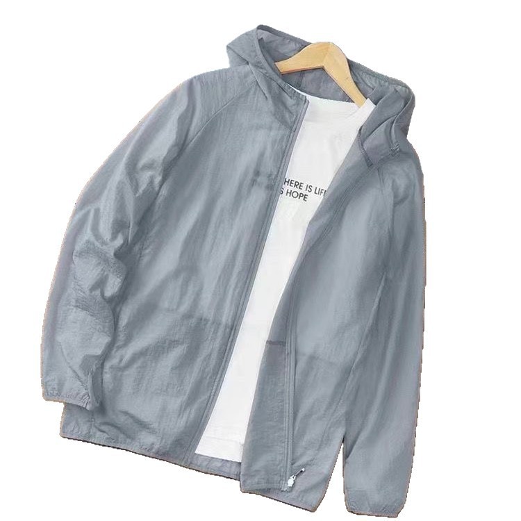 Chaqueta de verano, ropa de protección solar, comercio exterior, nueva ropa de protección solar de hielo para hombres, delgada, ultraligera, casual al aire libre, moda para hombres