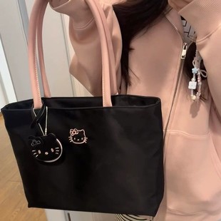 Trendy Simple Commuter Niche Embroidered Versatile Tote Shoulder Bag Sweet Large Capacity Commuter Bag Wholesale