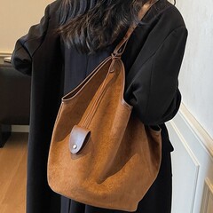 大容量包包女式2025新款秋冬复古时尚单肩包小众百搭通勤托特包