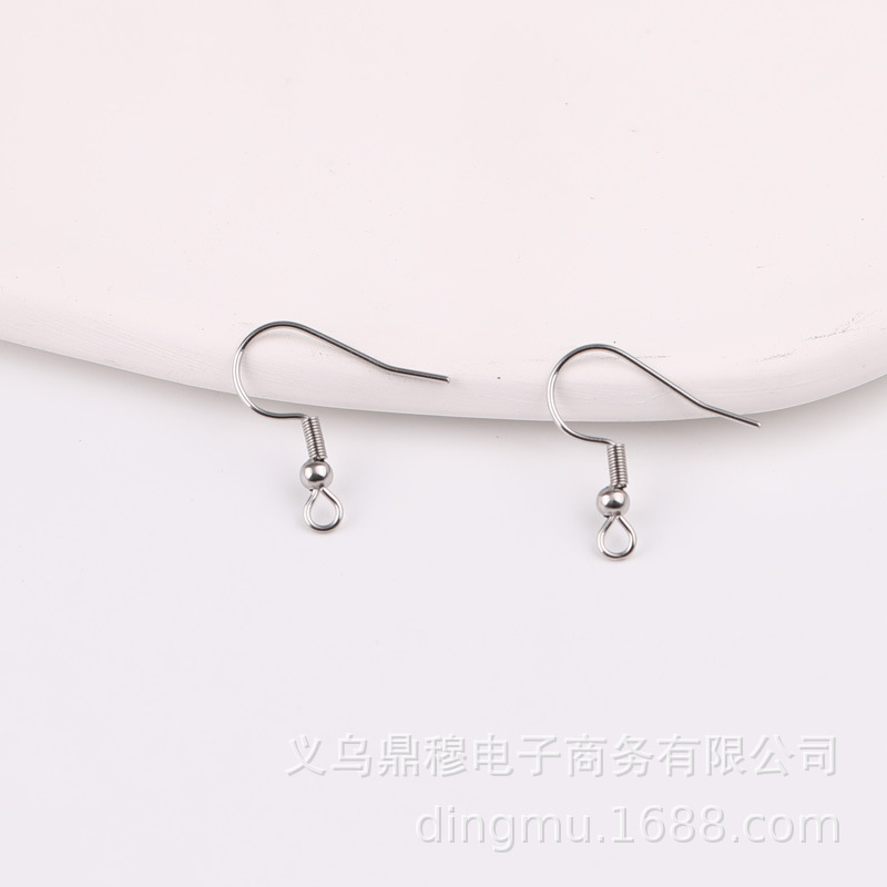 diy accessories handmade beaded material stainless steel ear hook question hook ear ring hook with bead ear hook big ear hook diy accessories handmade beaded material stainless steel ear hook question hook ear ring hook with bead ear hook big ear hook