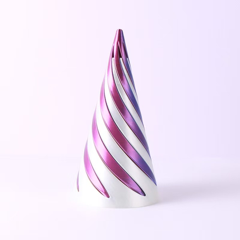 삼각형 Xuanxuanle-실크 레드와 블루 6.4cm