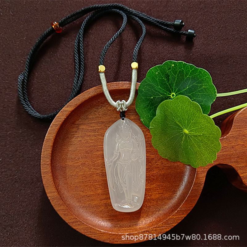 검은색 밧줄이 달린 서있는 관음 (51*24mm)