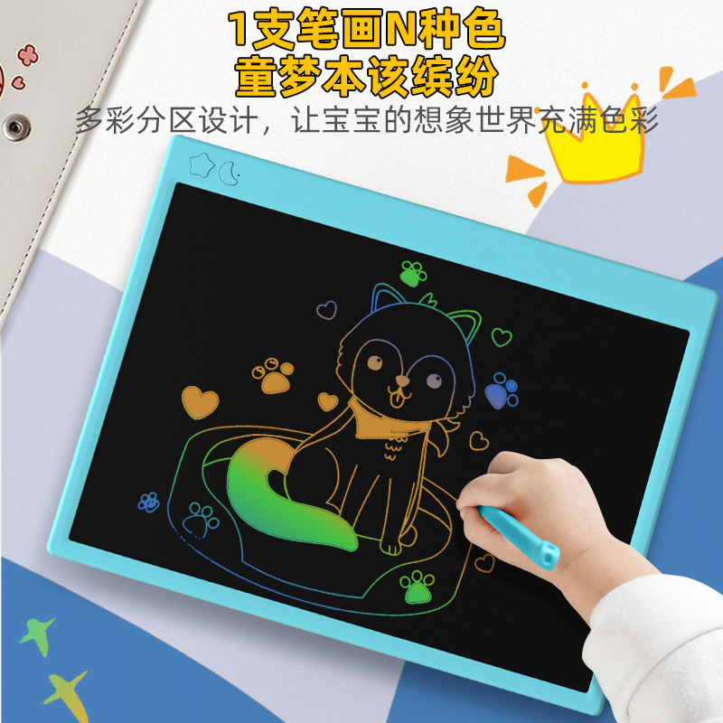 Tablero de escritura a mano LCD de 16 pulgadas de carga tablero de dibujo grande tablero de dibujo de graffiti de dibujos animados de niños Tablero Electrónico de gran tamaño