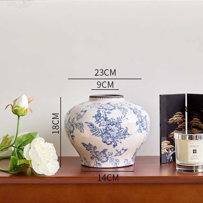 American blue and white porcelain d style