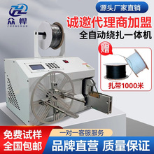 全自动绕线扎线机usb数据线卷线绑线扎带机电源线缠绕捆扎一体机