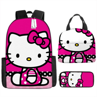 Hello Kitty学生书包凯蒂猫便当包保温午餐包卡通可爱KT儿童背包-阿里巴巴