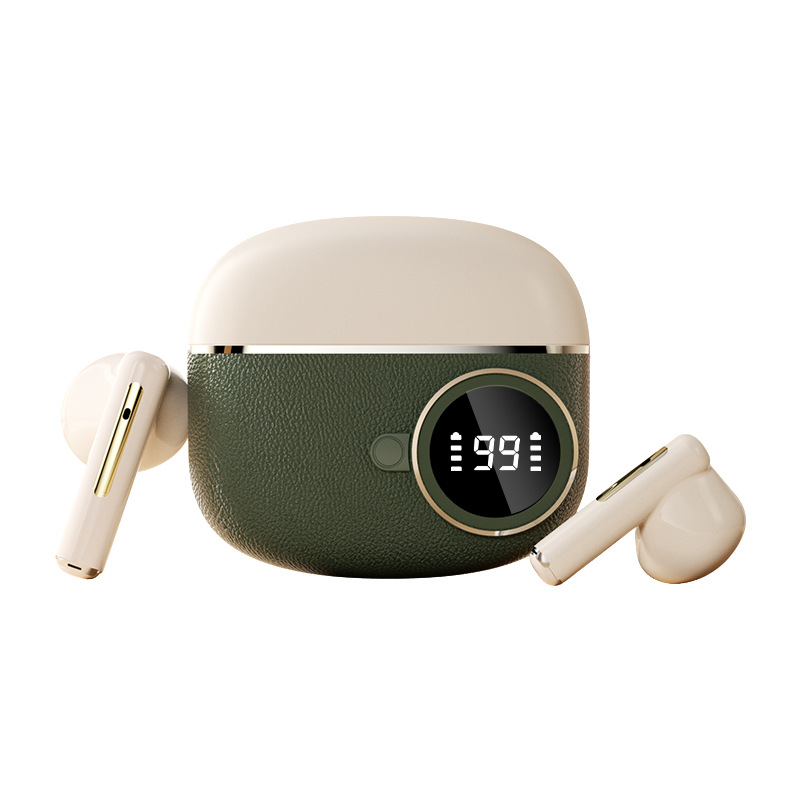 Auriculares inalámbricos Bluetooth populares transfronterizos, fábrica de origen, D339 personalizados con pantalla digital, auriculares inalámbricos con reducción de ruido de alta calidad