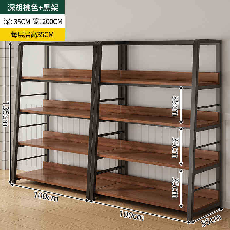Estante simple estante de almacenamiento de múltiples capas estante de exhibición sala de estar estantería hogar dormitorio piso gabinete de almacenamiento sub-estante