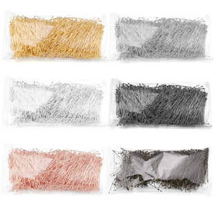 Electroplated Metal Copper Ball Needle Multi-Size Round Head Long Needle DIY Multi-Purpose Pin Beading Material