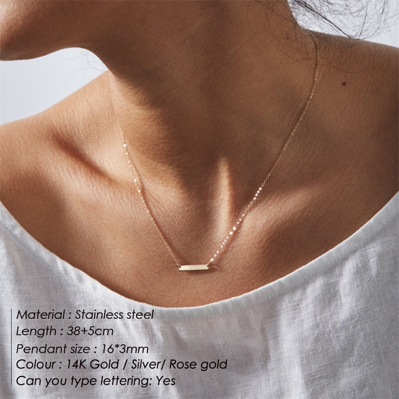 Mehrschichtige Edelstahl Halskette Für Damen Elegantes Design_voghion.com