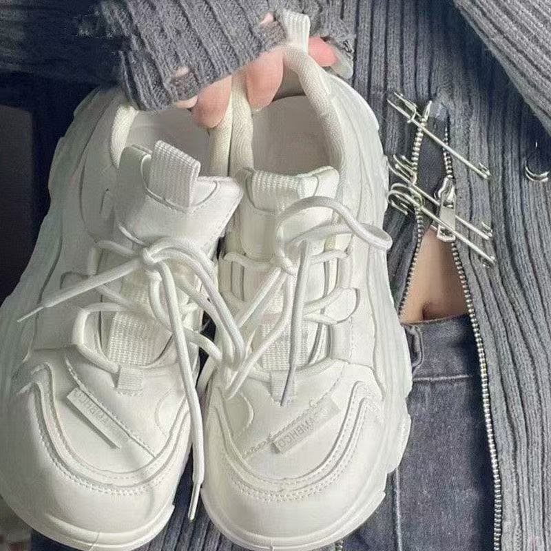 Shoes Suitable for Military Training, White Shoes for Freshmen, Ultra-Light Running Shoes, Women's Shoes with Soft Soles That Won'T Make Your Feet Tired after Standing for a Long Time, Sports Shoes