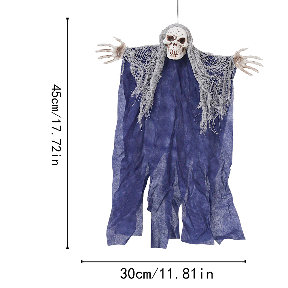 Halloween Little Hanging Ghost Skull Horror Colgante con ventosa Fijo de succión Little Ghost Tricky Toys Decoración de fiesta