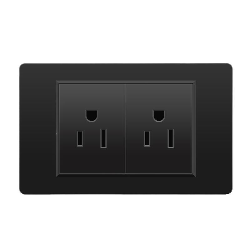 外国貿易スイッチソケット黒 PC パネル壁東南アジアタイ 6 穴台湾ソケット 20Wtype-c|undefined
