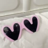 Notched heart, pink-purple