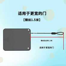 EY新款阻尼缓冲自动闭门器免打孔伸缩拉门器1.5米绳推拉门关门器