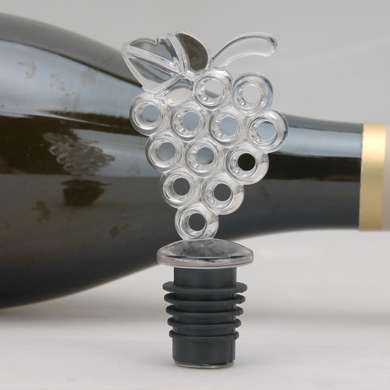 투명 pc 포도 모양의 와인 스토퍼