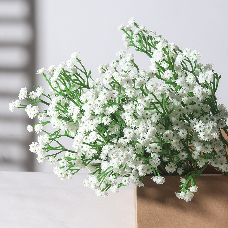 Flor artificial estrellado ramo de la boda decoración de flores de seda Flor de plástico foto estudio flor falsa decoración Flor de imitación plomo