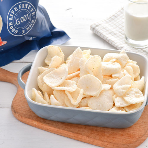 South Korea's Qulaifu Garlic, Corn, Yellow Crab and Shrimp Crackers 82g, 14 packs per box, guaranteed for one year, puffed snacks gift pack