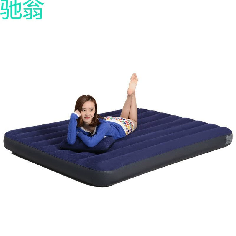 KLJ уличный надувной матрас двойной дом with folding air cushion beds to increase simplicity, portable thick -thick air bed