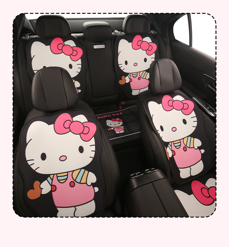 Love Kt Car Seat Cushion for All Seasons, Goddess Popular, High-End Seat Cover, Summer Cooling Pad, Ice Silk