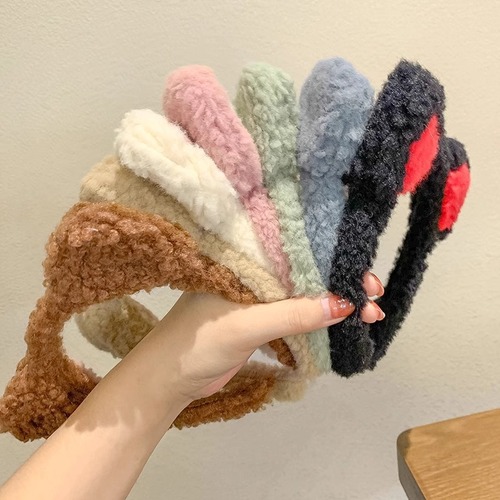 Plush cat ears wash face headband female cute headband makeup internet celebrity headband hair bundle hairpin hairband headdress