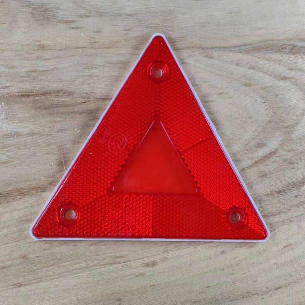 Small Triangular Warning Sign, Truck Triangle Light, Rear Reflector, Trailer Rear Bumper Triangle Sign, Universal