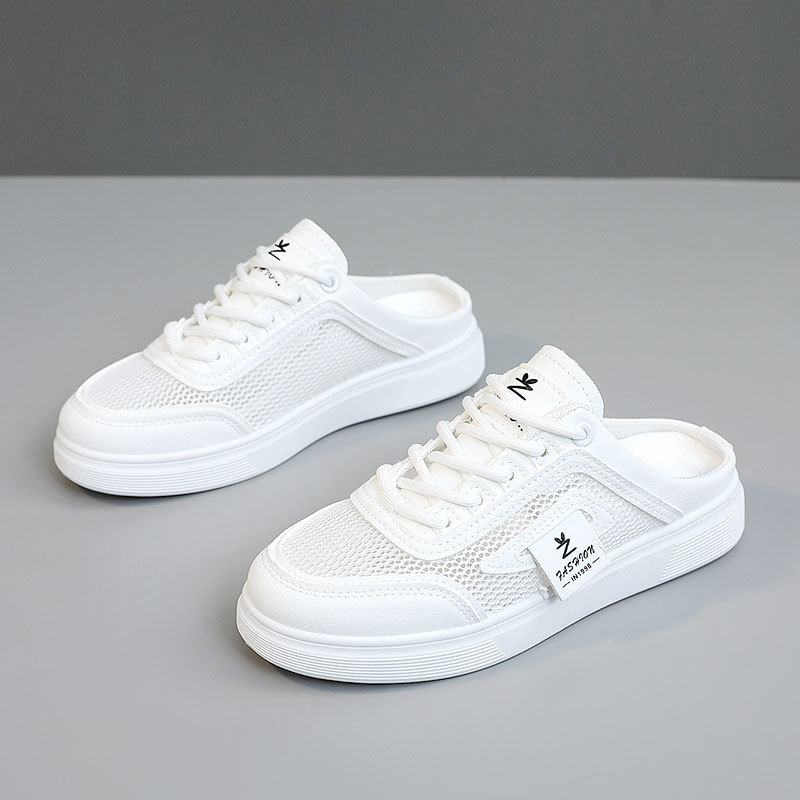 Zapatillas Yq56, nuevas zapatillas de media caña, tendencia de verano, de malla hueca, transpirables, con suela gruesa y plataforma para aumentar la altura._voghion.com