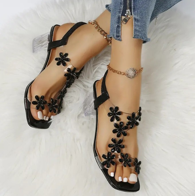 Women's Basic Floral Open Toe Fashion Sandals display picture 8