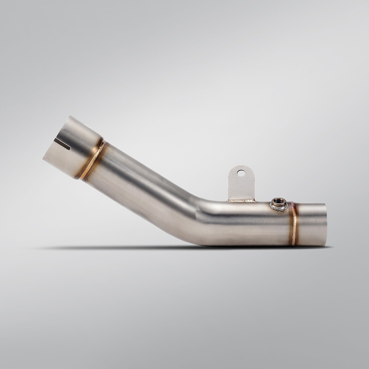 Motorcycle exhaust pipe modification suitable for ZX6R, stainless steel mid-section, high-temperature resistant, non-destructive installation, 2024