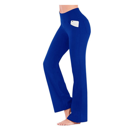 High-Waisted Flare Wide Leg Yoga Pants Plus Size Casual Spring/Summer Women's Clothing_voghion.com