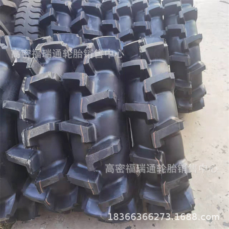 7.50-16农用四轮拖拉机斜交充气轮胎750-16水田高花专用防旋轮胎