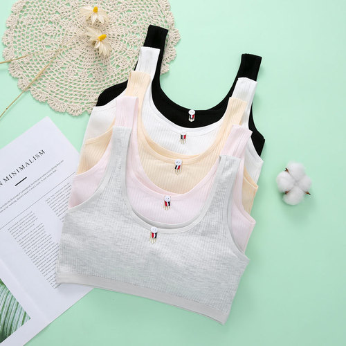 Underwear for girls, middle and high school students aged 13-18, large-sized girls during puberty, bralette-style tops for young girls