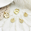 Golden pendant, accessory, European style, micro incrustation, 750 sample gold
