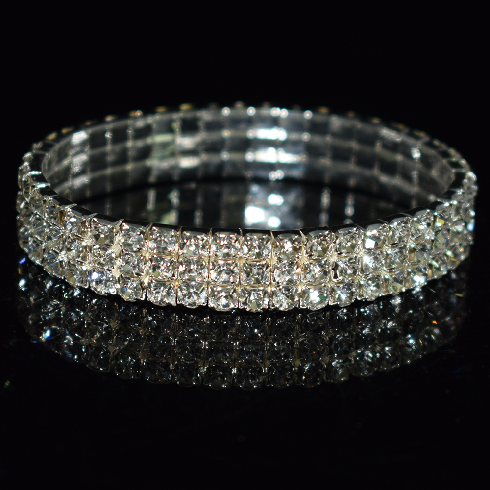 Luxurious Circle Alloy Plating Rhinestones Bracelets display picture 3