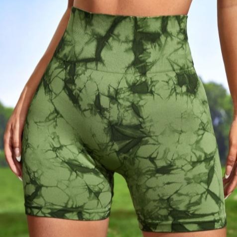 Cross-border High-Stretch Tie-Dye Yoga Pants | High-Waisted Hip-Lifting Yoga Pants | Sports, Fitness, and Yoga Shorts—Perfect for Outfits