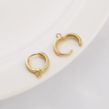 ��ɫ14K����ƽ���ȦԲ��ͭ���۶�Ȧ�ֹ�diy����Ʒ�����������Ů