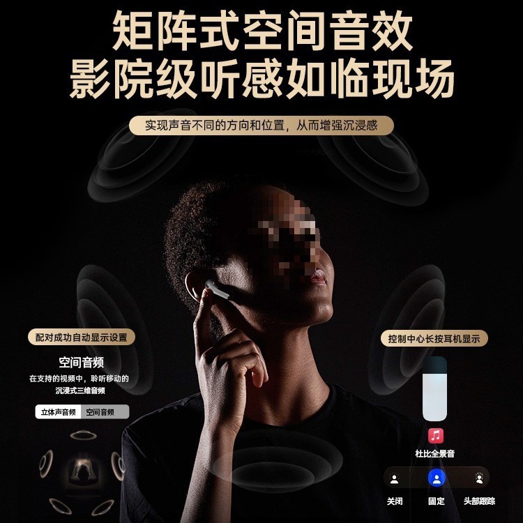 Bluetooth ヘッドセット真のワイヤレス 2025 新しいセミインイヤーノイズリダクション高品質 Huaqiangbei Youjin 男性|undefined