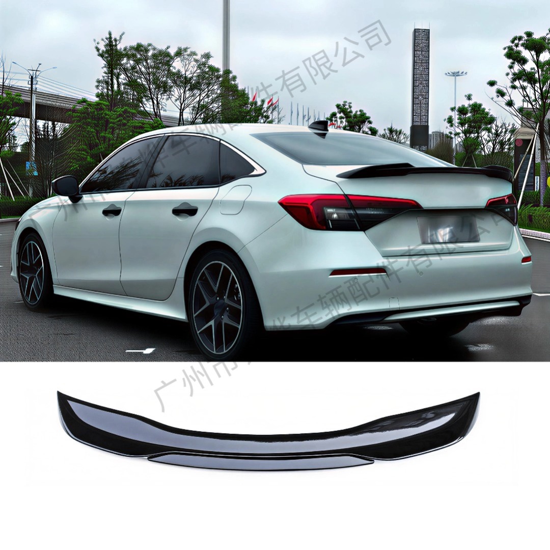 Suitable for 2021-24 Honda Civic Four-Door Sedan 11Th Generation Sports Model, Original High-End Blade-Style Modified Rear Wing