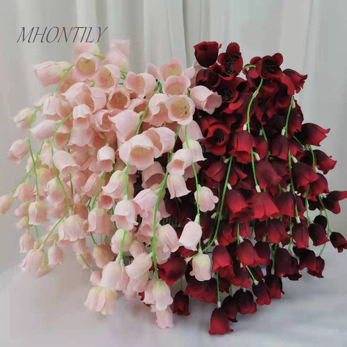 Artificial Lily of the Valley Single Artificial Lantern Flower Silk Flower Wedding and Home Decor Artificial Flower