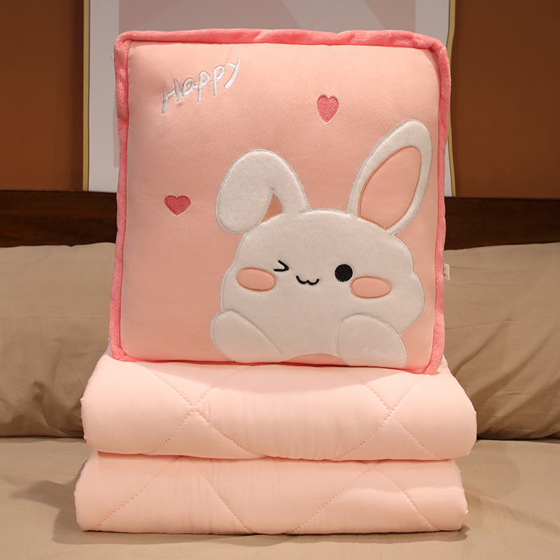 Edredón de almohada de seda de hielo manta de doble uso edredón de almohada dos en uno almohada de coche almohada de siesta de oficina