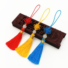 Ancient style DIY bookmark tassel handmade small Chinese knot small tassel USB flash drive comb invitation tassel jade tassel 