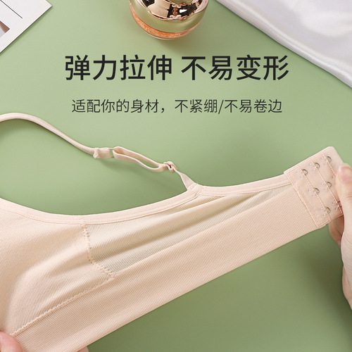 Fixed cup seamless underwear for women with small breasts, push-up, thin, all-in-one sling bandeau, no rims, beautiful back bra