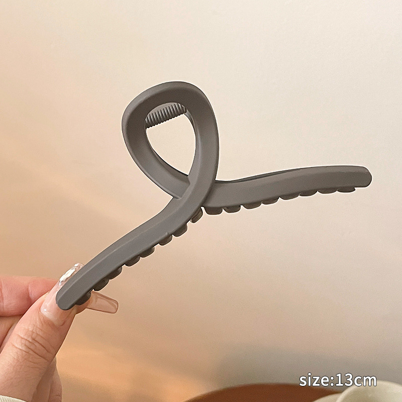 Horquilla para mujer de alta calidad clip de agarre negro tocado parte posterior de la cabeza clip de tiburón de pelo grande 2025 nueva horquilla